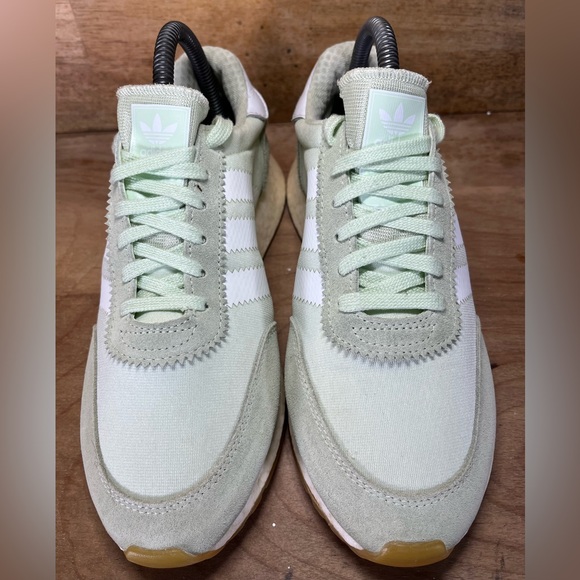 Adidas I-5923 SUEDE Womens Size 6.5 Running Shoes Sneakers Mint Green - Picture 3 of 12